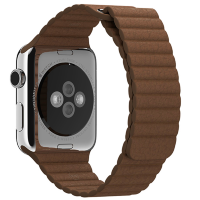 Ремешок кожаный для Apple Watch 38/40 мм Коричневый