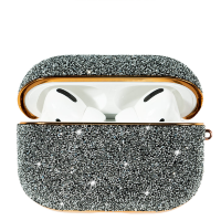 Чехол Kingxbar Crystal Fabric для Apple AirPods Pro Серебро